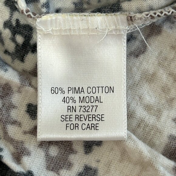 VTG ELLE Women’s Blouse M Paisley Knit Top Side Tie Waist Flutter Cap Sleeve - Picture 8 of 10